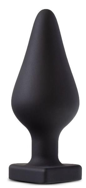 Черная анальная пробка с основанием-сердечком Spank Me Butt Plug - 8,5 см. от Blush Novelties