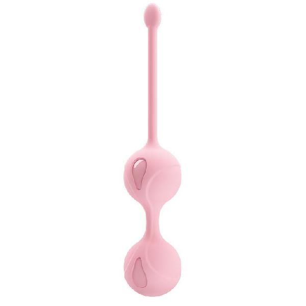 Нежно-розовые вагинальные шарики Kegel Tighten Up I от Baile