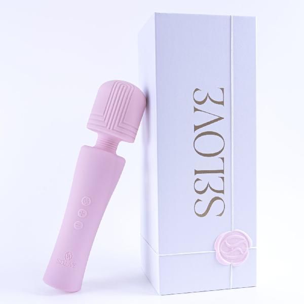 Розовый wand-вибратор Selove PulseWand - 20,3 см. от Selove