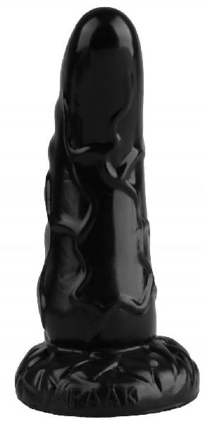 Черная анальная втулка с венками - 18 см. от Сумерки богов