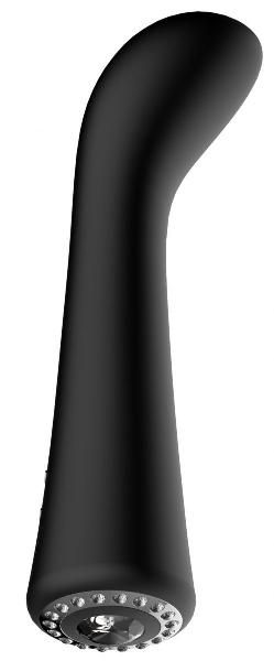 Черный вибромассажер для точки G Glimmer - 20,5 см. от Shots Media BV