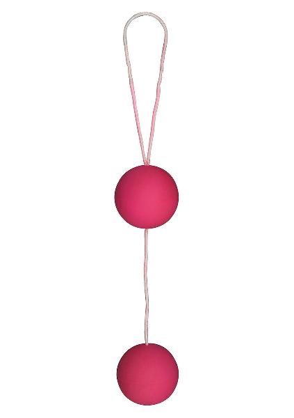 Веселые розовые вагинальные шарики Funky love balls от Toy Joy