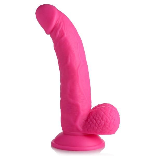 Розовый фаллоимитатор на присоске 7.5  Dildo with Balls - 21,5 см. от XR Brands