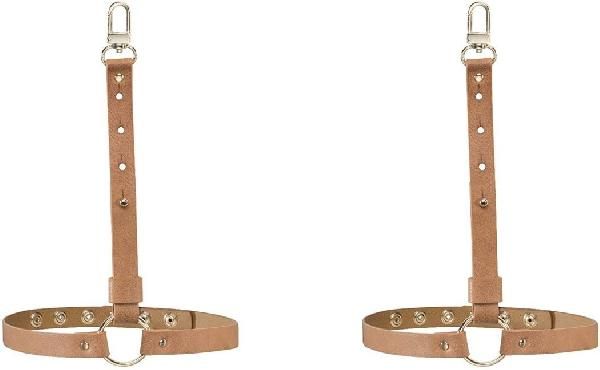 Коричневые гартеры с металлической фурнитурой от Bijoux Indiscrets