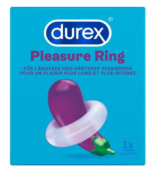 Прозрачное эрекционное кольцо Durex Pleasure Ring от Durex