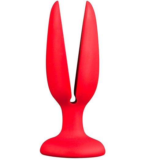 Красная пробка-бутон MENZSTUFF FLOWER BUTT PLUG 4INCH - 11 см. от Dream Toys