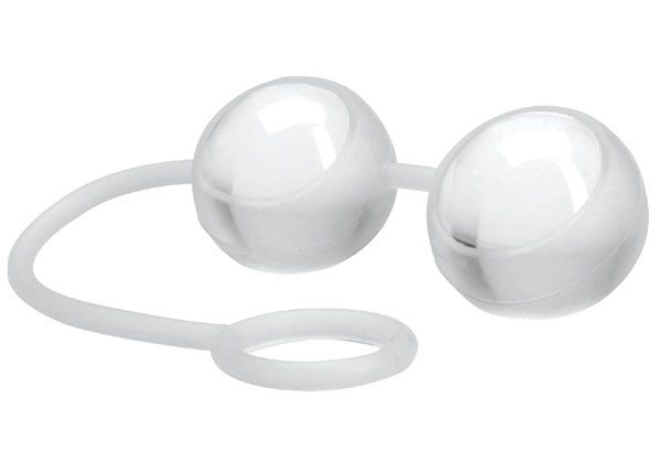 Стеклянные вагинальные шарики Climax Kegels Ben Wa Balls with Silicone Strap от Topco Sales