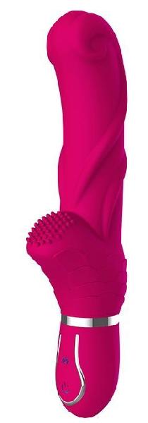 Ярко-розовый вибратор 10-SPEED PINK PERFECTION - 22 см. от Dream Toys