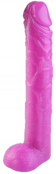 Розовый фаллоимитатор-гигант - 44,5 см. от Сумерки богов