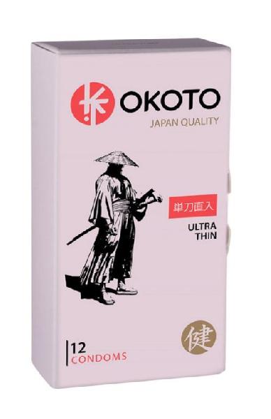 Тонкие презервативы OKOTO Ultra Thin - 12 шт. от Sitabella