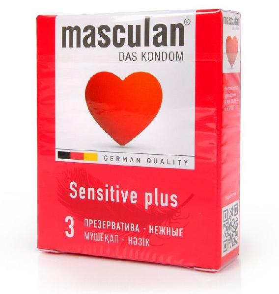 Презервативы Masculan Sensitive plus - 3 шт. от Masculan