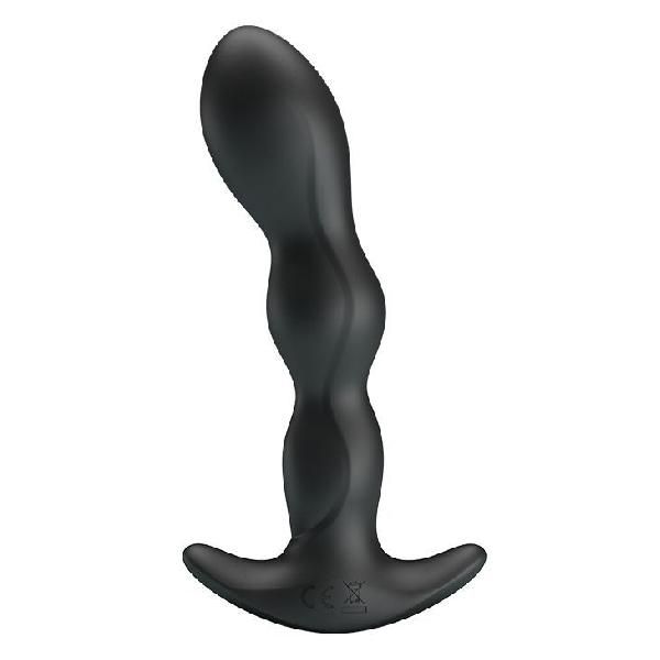 Черный анальный стимулятор простаты с вибрацией Special Anal Massager - 14,5 см. от Baile