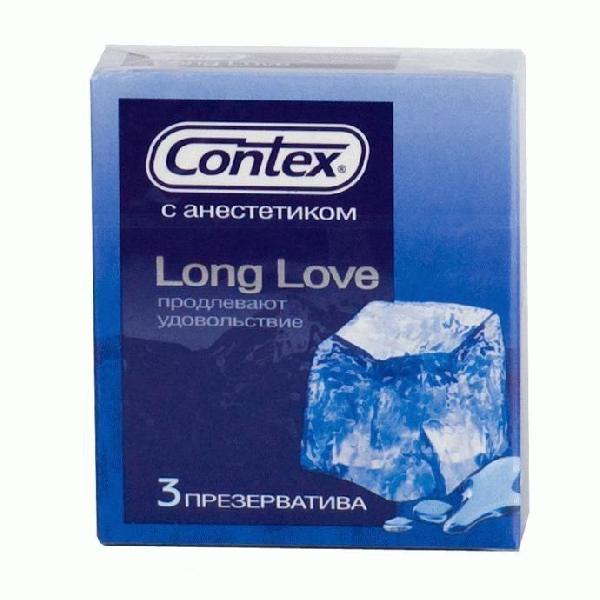 Презервативы с продлевающей смазкой Contex Long Love - 3 шт. от Contex