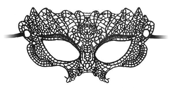 Черная кружевная маска Princess Black Lace Mask от Shots Media BV