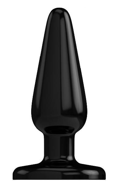 Черная коническая анальная пробка Basic 3 Inch - 7,6 см. от Shots Media BV
