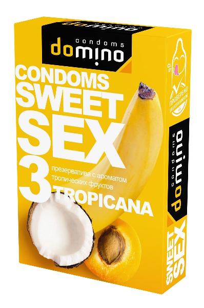 Презервативы для орального секса DOMINO Sweet Sex с ароматом тропических фруктов - 3 шт. от Domino