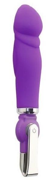 Фиолетовый вибратор ALICE 20-Function Penis Vibe - 17,5 см. от Howells