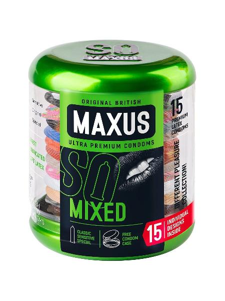 Презервативы в металлическом кейсе MAXUS Mixed - 15 шт. от Maxus