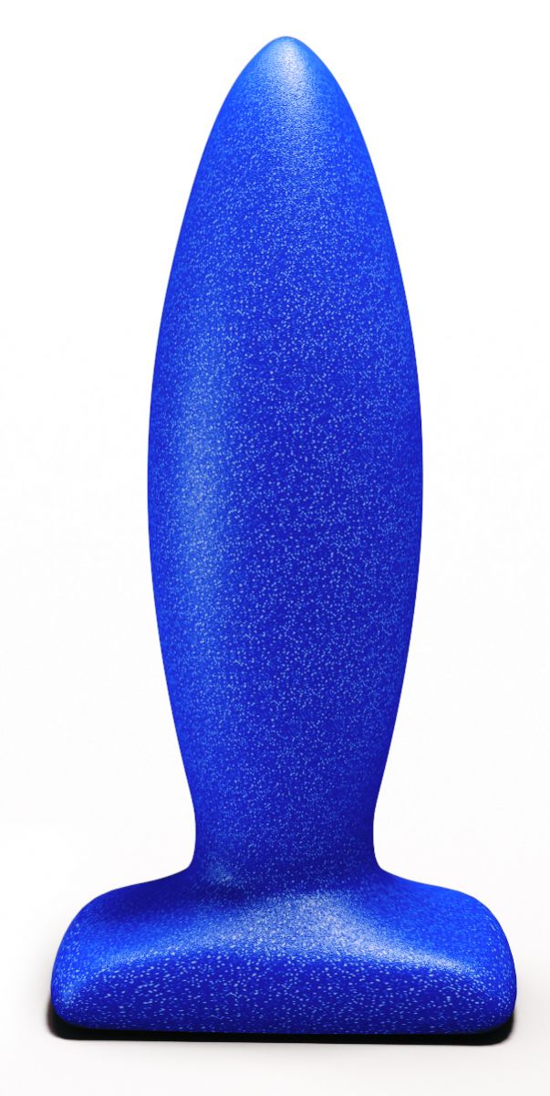 Синий анальный стимулятор Streamline Plug - 10 см. от Lola toys