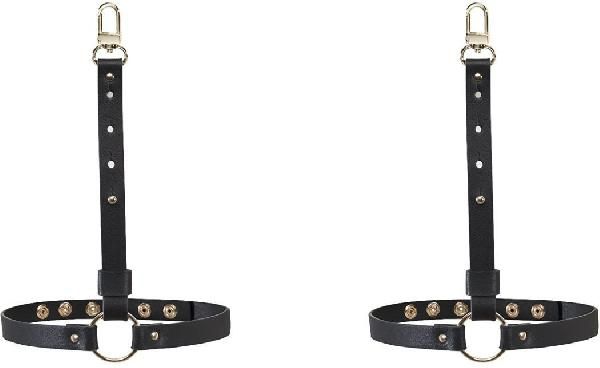 Черные гартеры с металлической фурнитурой от Bijoux Indiscrets