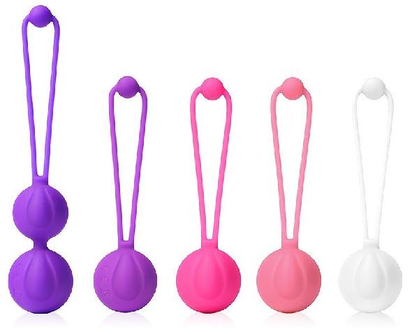 Набор из 5 разноцветных вагинальных шариков от aixiASIA