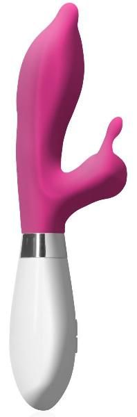 Розовый вибратор-кролик Adonis - 21,5 см. от Shots Media BV