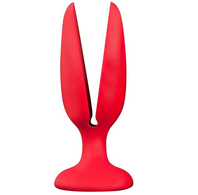Красная пробка-бутон MENZSTUFF FLOWER BUTT PLUG 6INCH - 15 см. от Dream Toys