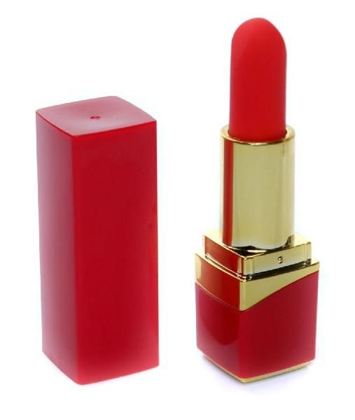 Красный мини-вибратор в форме помады от Boys of Toys