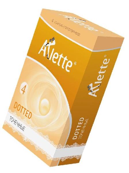 Презервативы Arlette Dotted с точечной текстурой - 6 шт. от Arlette