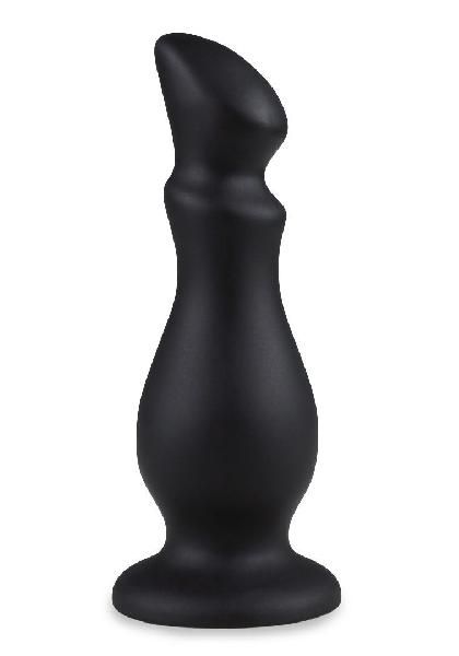 Черный плаг-массажёр - 14 см. от LOVETOY (А-Полимер)