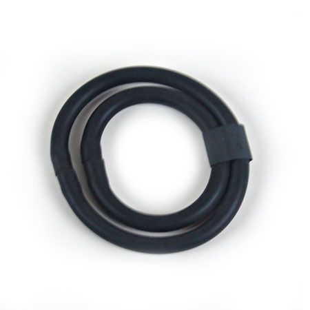 Черное двойное эрекционное кольцо от Baile