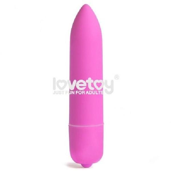 Розовая вибропуля X-Basic Bullet Long one speed - 9 см. от Lovetoy