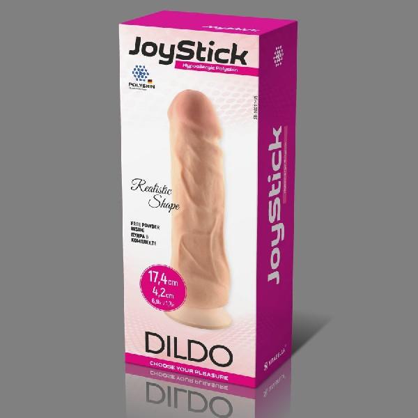 Телесный фаллоимитатор JoyStick на присоске - 17,4 см. от Sitabella