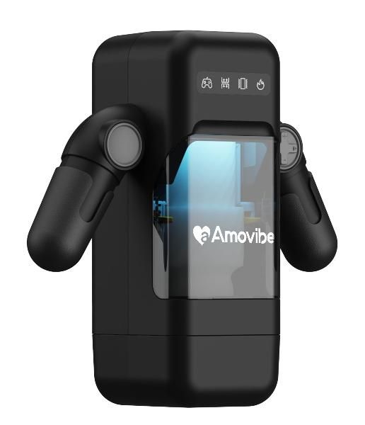 Черный инновационный робот-мастурбатор Game Cup от Amovibe