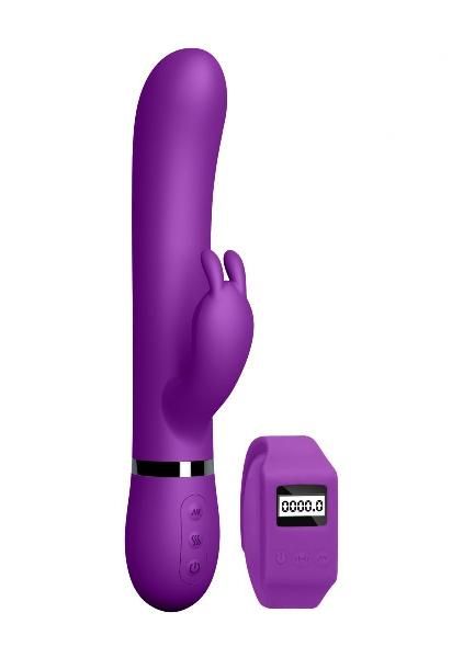 Фиолетовый вибромассажер-кролик Kegel Rabbit с браслетом - 22,5 см. от Shots Media BV