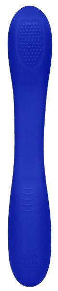 Синий двухсторонний вибратор Flex - 21,5 см. от Shots Media BV