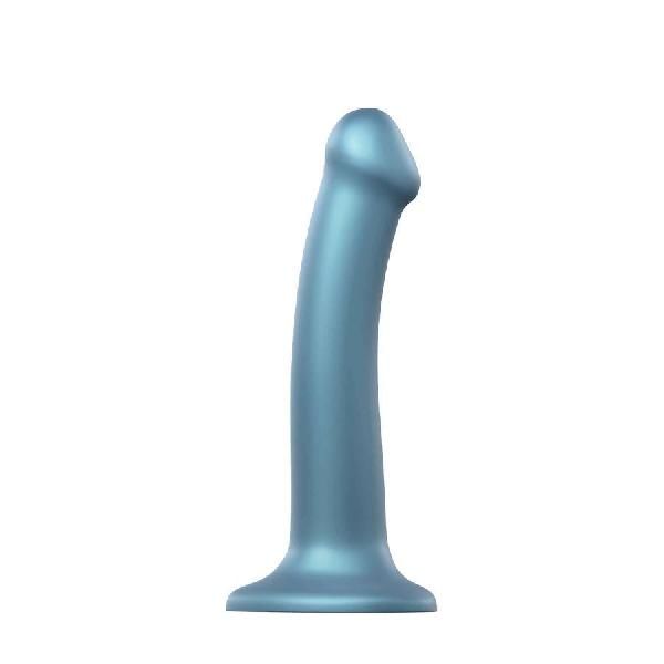 Голубой фаллоимитатор Mono Density Dildo Size M - 16 см. от Strap-on-me