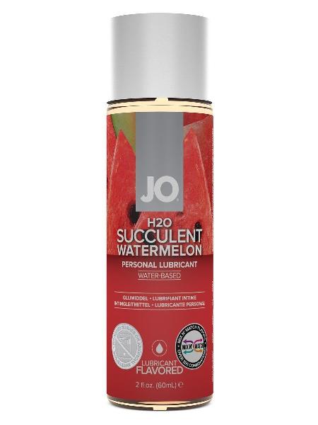 Лубрикант на водной основе с ароматом арбуза JO Flavored Watermelon - 60 мл. от System JO
