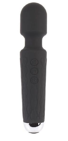 Черный жезловый вибратор Wacko Touch Massager - 20,3 см. от Chisa
