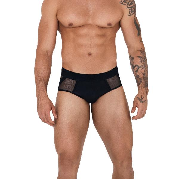 Черные мужские трусы-джоки Caspian Jockstrap от Clever Masculine Underwear