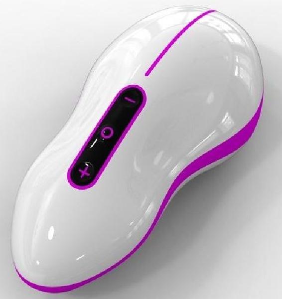 Бело-розовый вибростимулятор Mouse  от Odeco