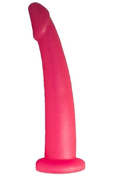 Розовый стимулятор простаты из геля - 18 см. от LOVETOY (А-Полимер)