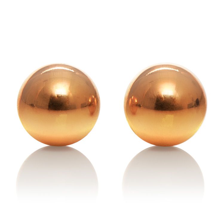 Золотистые вагинальные шарики Entice Weighted Kegel Balls от California Exotic Novelties