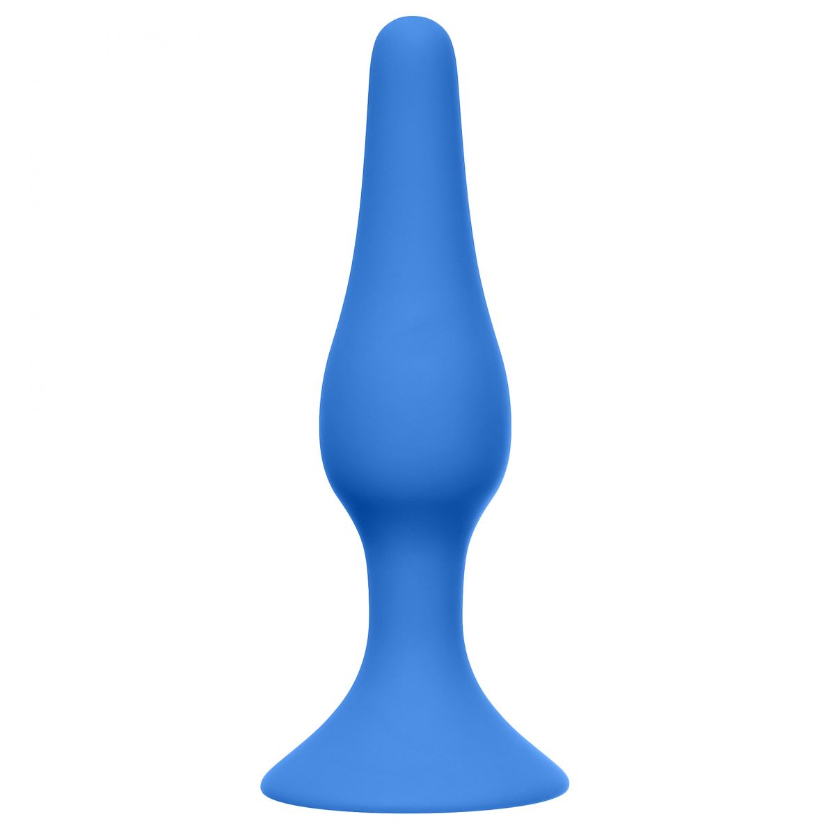 Синяя анальная пробка Slim Anal Plug XL - 15,5 см. от Lola toys