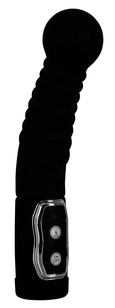 Чёрный стимулятор простаты с ротацией Prostate Twister - 20 см. от Orion