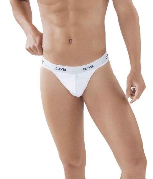 Белые мужские трусы-тонги Latin Lust Thong от Clever Masculine Underwear
