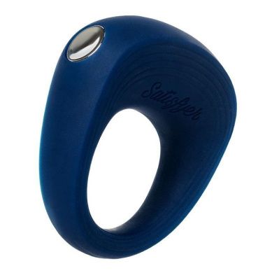 Синее эрекционное кольцо на пенис Satisfyer Ring 2 от Satisfyer