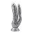 Серебристый анально-вагинальный фаллоимитатор Ivana Havesex - 19,5 см. от Chisa