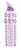 Гелевая фиолетовая насадка с шариками, шипами и усиком - 11 см. от ToyFa
