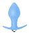 Голубая анальная вибропробка Bulb Anal Plug - 10 см. от Lola toys